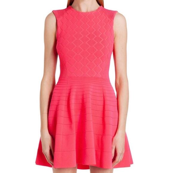 Ted Baker bright pink Skater dress - size 3 (US size 8) Ted Baker bright pink Skater dress - size 3 (US size 8)